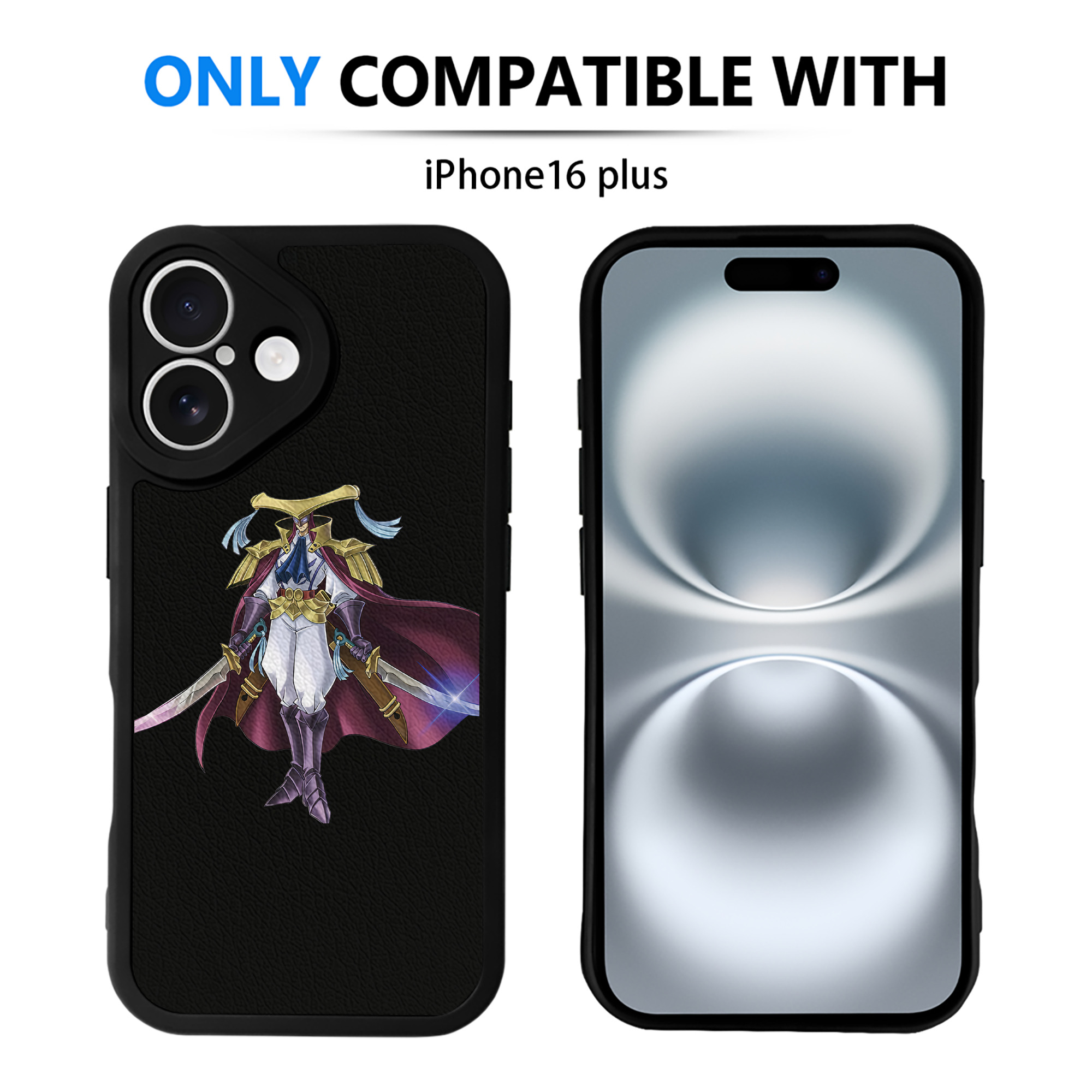 （画像用） 遊☆戯☆王 Yu-Gi-Oh! 【iPhone 16シリーズ対応】シリコンスマホケース（レザー調） 材質：シリコン